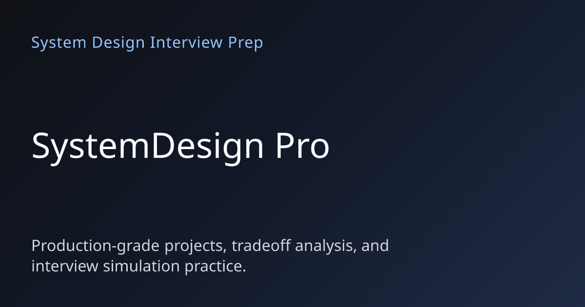 Practice Real System Design